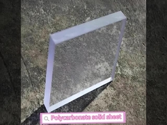 PC-122M Piastra trasparente di policarbonato solido spessore 1,5-15 mm con certificazione RHOS