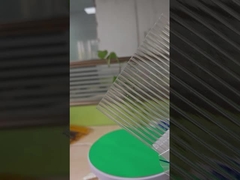 Progetto di foglio cavo in policarbonato trasparente