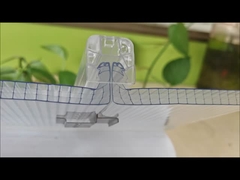 Lastra in policarbonato a U-lock a quattro strati