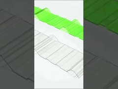 Tetti per appartamenti in policarbonato in foglio ondulato