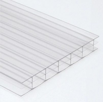 Piastra di copertura in policarbonato trasparente a doppia parete con design moderno spessore 4 mm-20 mm
