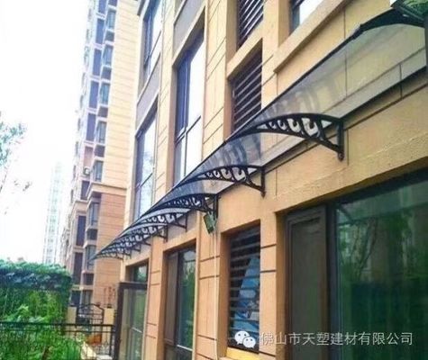 Policarbonato trasparente foglio tetto riparo da pioggia per la protezione in 600mm * 600mm Dimensione