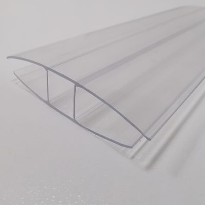 Un buon prezzo. Profilo di policarbonato colorato H per foglio di policarbonato pc profilo H con rivestimento anti-UV adatto a 4mm 6mm 8mm 10mm in linea