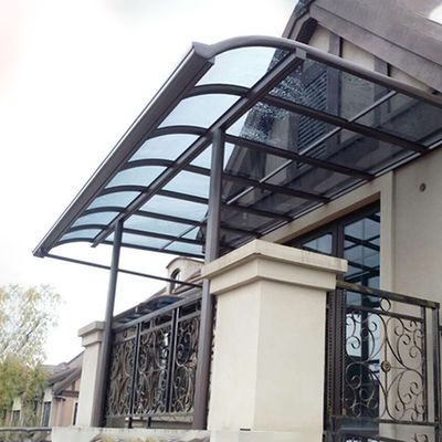 Semplice miglioramento dello spazio esterno telaio in alluminio policaronato tolto rivestimento anti-UV dimensioni multiple