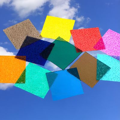 2440mm Diamante di policarbonato colorato 2.5mm-10mm Sicuro pannello UV resistente