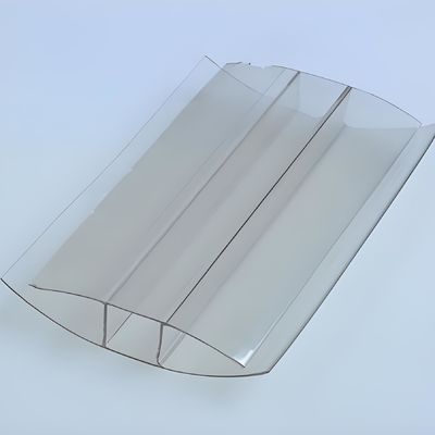 4 mm a 16 mm trasparente policarbonato versatile PC profili di plastica H connettore personalizzazione