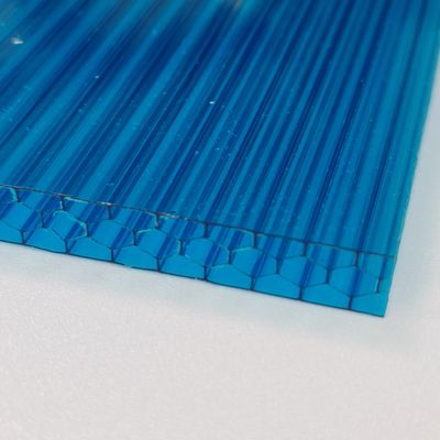 2.1m*5.8m spessore 10mm Blu Policarbonato foglio di favo di miele versatile materiale ad alte prestazioni per strutture e decorazioni
