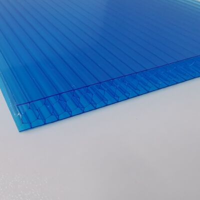 Un buon prezzo. Piastra di policarbonato blu innovativa da 6 mm a 16 mm con nucleo di nido di miele, pannelli leggeri e resistenti agli urti per tetto, tenda e tolleranza in linea