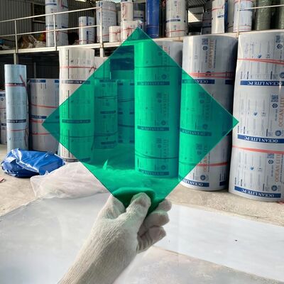 Facile da Tagliare Lastra di Policarbonato Flessibile Verde Resistente alle Intemperie Materiale Durevole Perfetto per Esterni e Interni