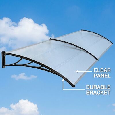 Un buon prezzo. Adjustabile lunghezza di estensione PC Canopy balcone tende Da riparare in lamiera di policarbonato trasparente resistente in linea