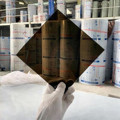 Copertura in policarbonato di bronzo leggera resistente alle intemperie ideale per fabbriche magazzini e rifugi commerciali all'aperto