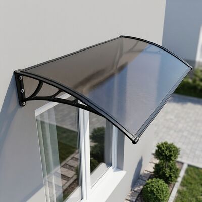 Un buon prezzo. Canopy in policarbonato montato a parete costruito per progetti di tendaggi per finestre che forniscono ombrello efficace e costruzione robusta in linea